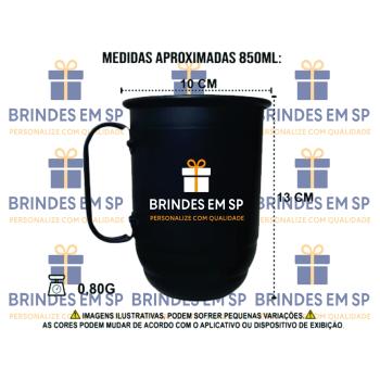 Caneca Alumínio Universitária Personalizada 850ml com Tirante 2
