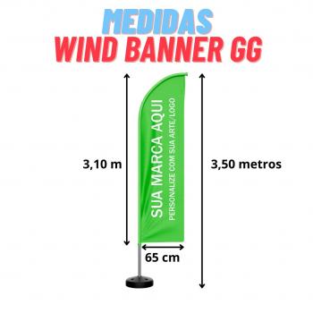 Wind Banner G 3,5m Personalizado 1