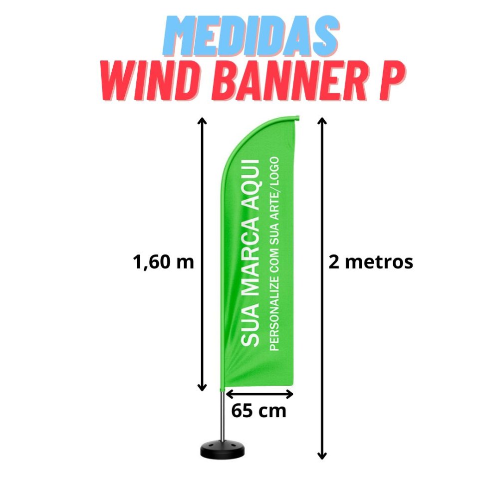 Wind Banner P 2m Personalizado