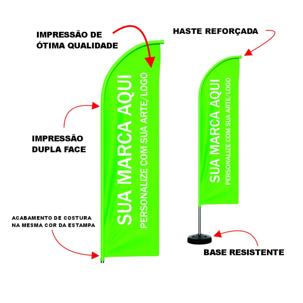 Wind Banner M 2,5m Personalizado