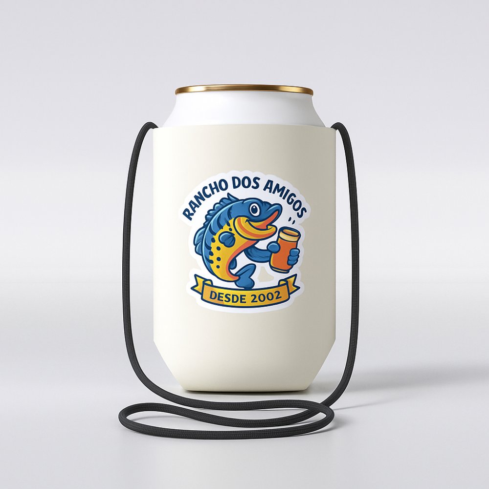 Porta Lata 350ml com Cordão Personalizado