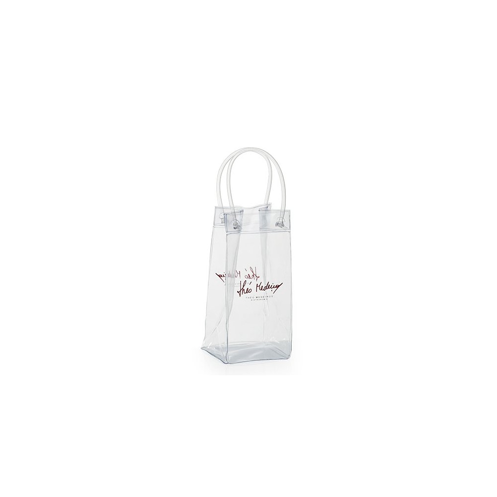 Ice Bag Sacola Para Garrafa em Cristal Alça PVC